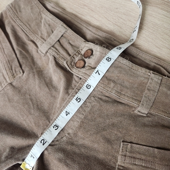 𝅺VINTAGE 90s Bongo Velvet Flare Pants Mid- rise - Picture 6 of 7